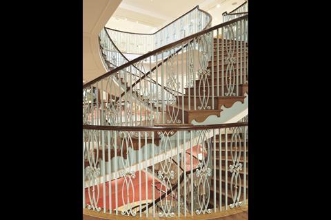 Fortnum & Mason double helix staircase